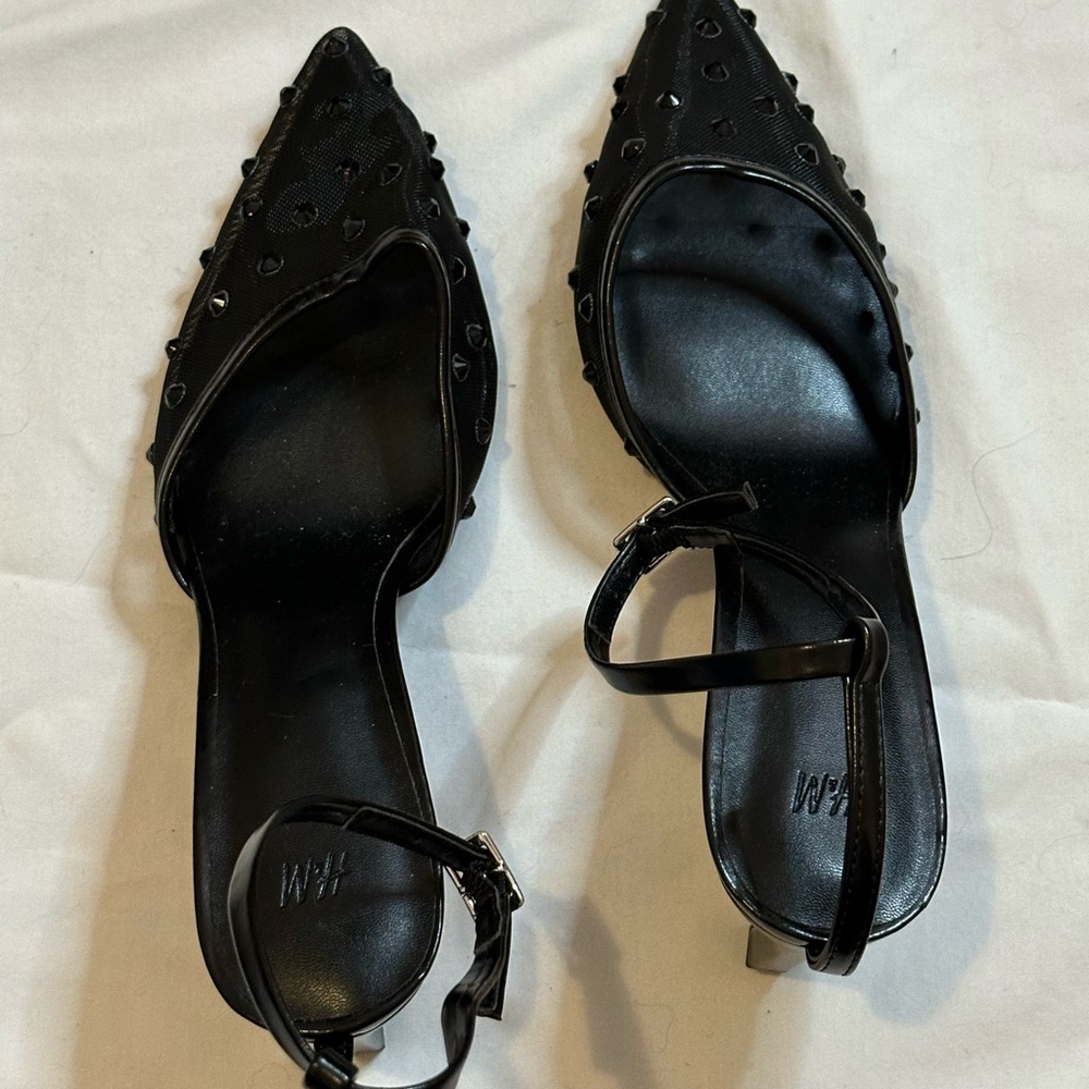 Black Women's Shoes with Ankle Strap